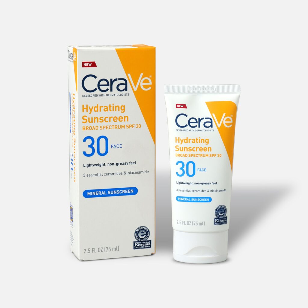 Cerave Hydrating Sunscreen Broad Spectrum Spf 30 Mineral Sunscreen