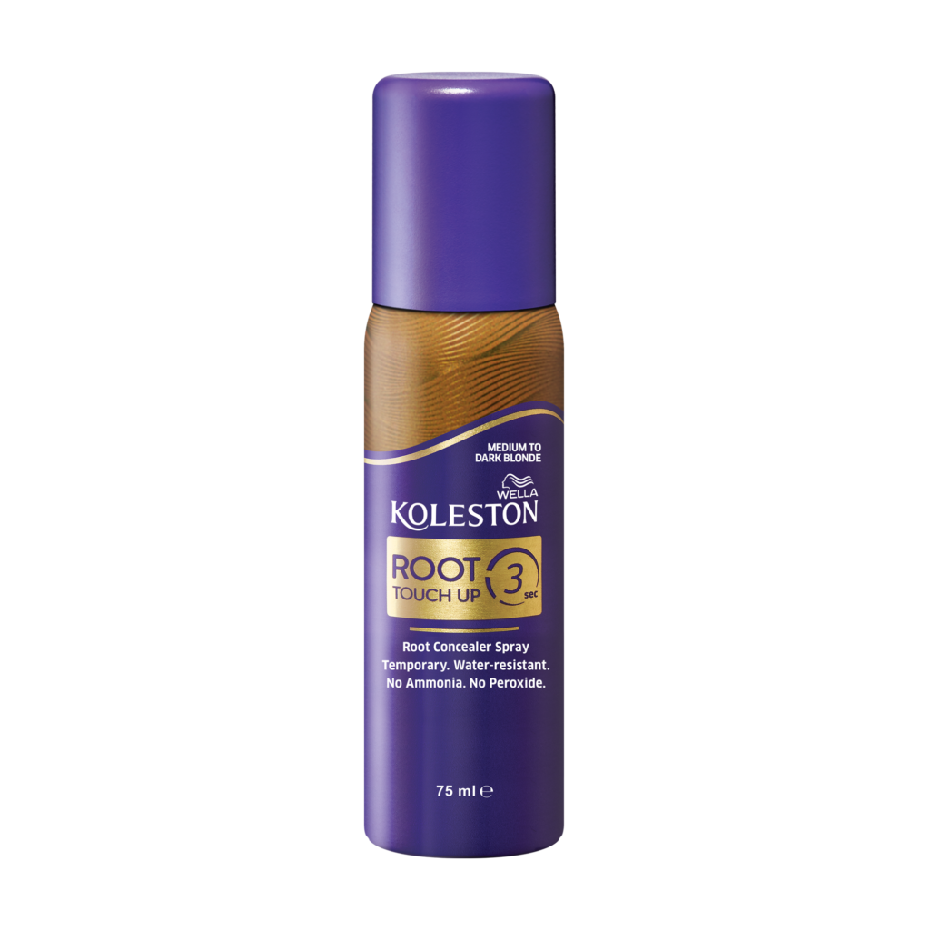 Wella Koleston Roots Touch Up 3 Sec Root Concealer Hair Spray, Medium Blonde, 75ml