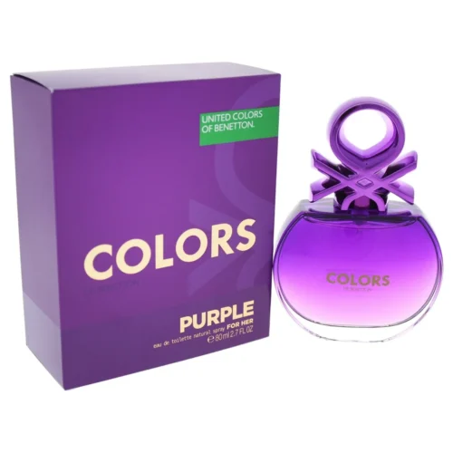 Benetton Colors Purple Eau De Toilette Spray For Women 80ml